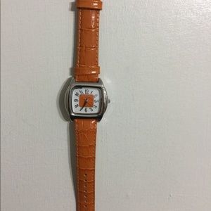 Ecclissi Sterling Silver Leather Watch